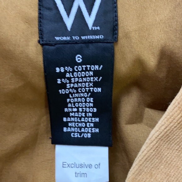 Work For Weekend Retro Corduroy Tan Cotton Jacket - Picture 5 of 5